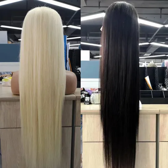 Wholesale 13X4 HD Lace Frontal Wigs Long Hair Brazilian Straight Glueless Cheap 13x6 Transparent Lace  Wigs for Black Women