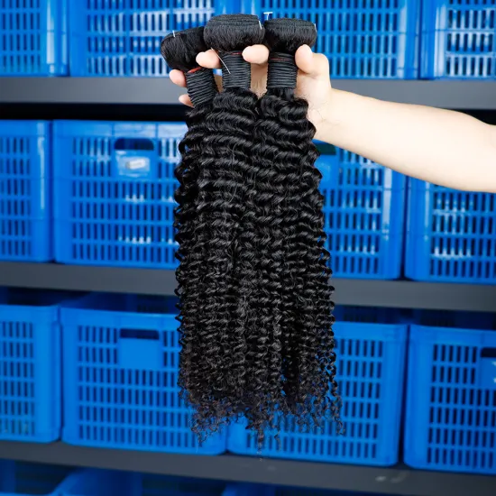 Wholesale 100 Percent Real Remy Virgin Human Hair Weave Grade 8A Mongolian Kinky Curly Hair