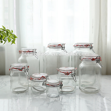 Lead-free glass sealed tank storage tank bubble wine jar of honey lemon pickle jar size