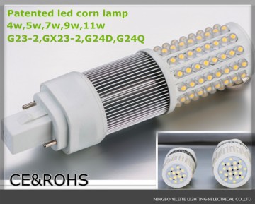 Patented GX24Q-3 LED corn light approved CE ROHS SAA