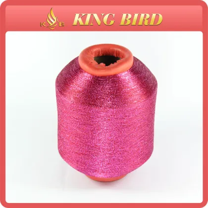 12mic red metallic yarn