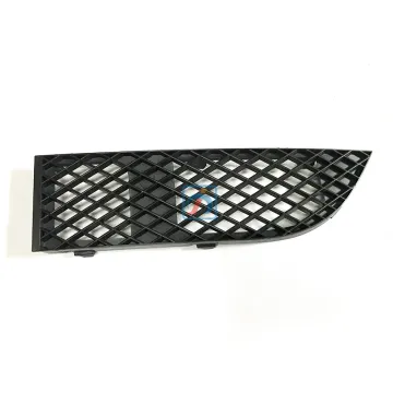 BMW 7 Series E66 Black Front Bumper Lower Grill Air Vent - Part Number 51117135563