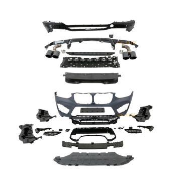 Front Bumper Rear Diffuser Pipe Bodykit Upgrade F98 X4M Style for BMW X4 G02 2018-2020