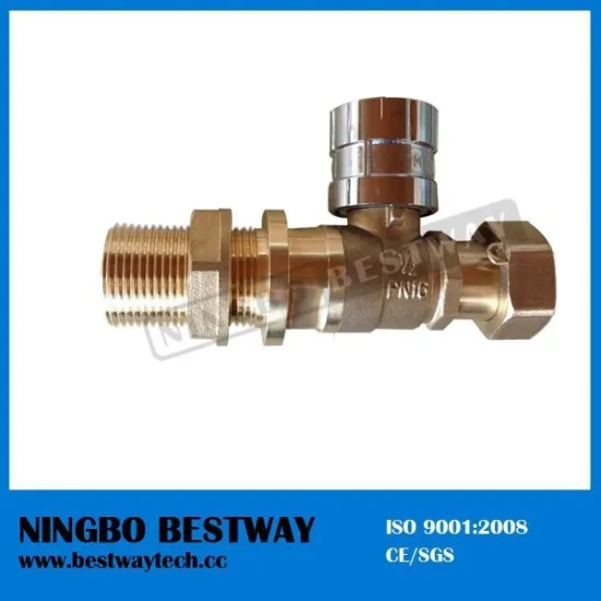 Female and Male thread Brass Magnetic Lockable ball Valve