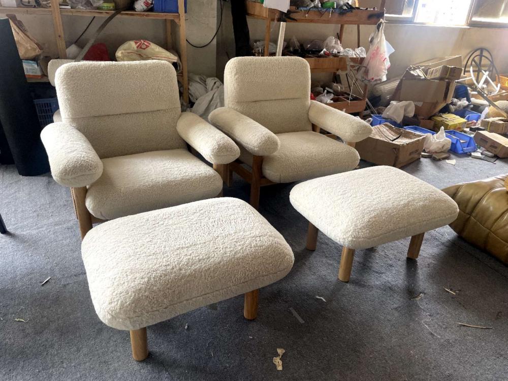 Chaise de loisirs en bois massif de haute qualité italien