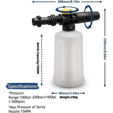 Nilfisk Gun Hochdruck Schneeschaum -Waffen -Kit