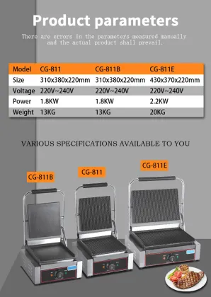 Automatic Contact Grill and Bread Machine for Snack Foods