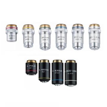 BOSHIDA Microscope Objectives 4X 10X 20X 40X 60X 100X