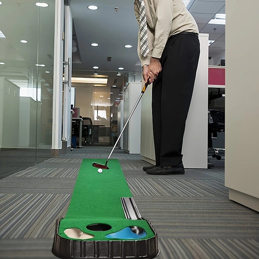 3-Hole Indoor Golf Putting Practice Mat-3