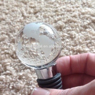 Glass World Globe Wine Bottle Stopper MH-QT0406