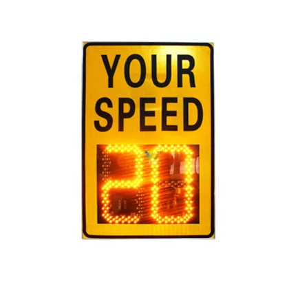 road safety amber LED radar speed sign