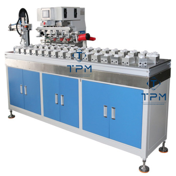 Semi-Auto Plastic Toy Bottles 6-Color Conveyor Pad Printing Machine