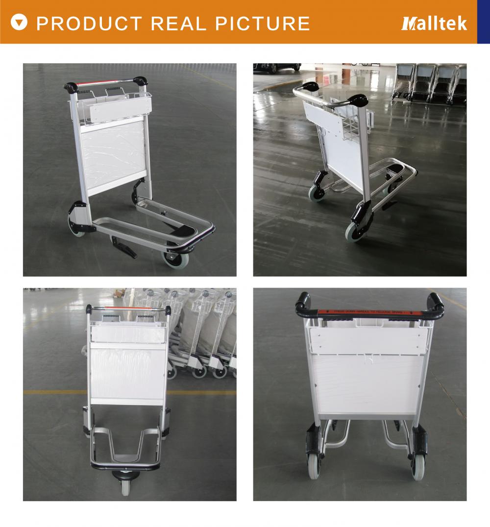 Hot sale handbrake aluminum alloy airport luggage trolley