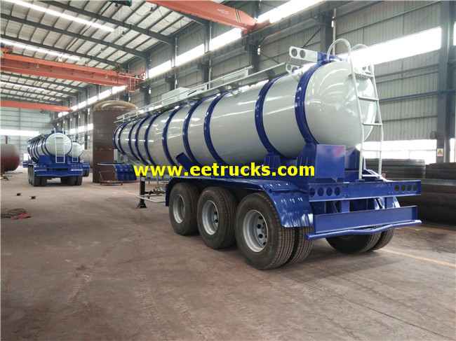 20000 Litres Tri-axle H2SO4 Transport Tanker Trailers