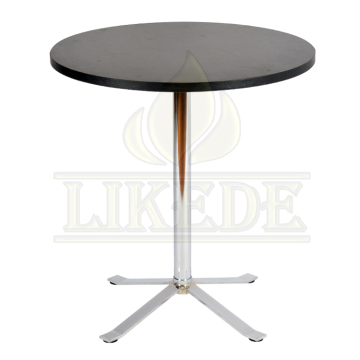 Hot Sale Metal Base MDF Dining Table for Bistro and Restaurant