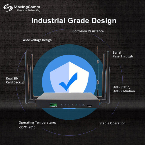 Industrial 4g Router with Sim Card VPN Client Functions GPS Tracking Vehicle 4G Router Supplier