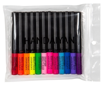 12-Color UV Fluorescent Quick-Drying Durable Eyeliner Pen Set