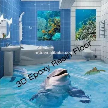 Waterproof Anti-slip Epoxy Resin 3D Floor for Home Floor Decoration