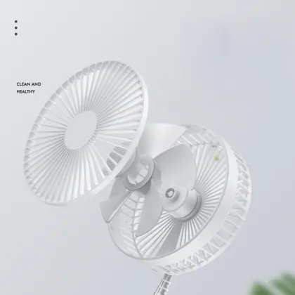 Telescopic Mute USB Charging Folding Desktop Floor Fan