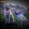 Rosa vadderad Soft Light Up Led Dog Collar