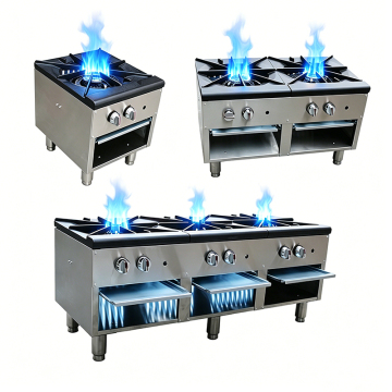 commercial 1/2/3 burner gas pot stove