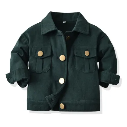 Autumn New Jacket Children's Casual Lapel Jacket