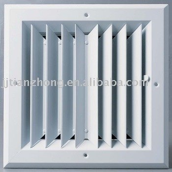Extruded Aluminum Sidewall/Ceiling Diffuser 2-Way Corner