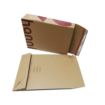 Custom Print Eco-Friendly Flat Mailer for Jewelry & Clothing | Rigid Kraft Cardboard Envelopes & Bags