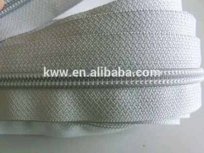 high end 5# mattress zipper long chain nylon zipper roll