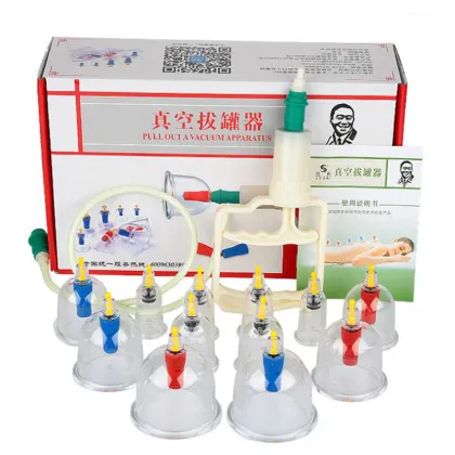 Vacuum cupping Household suction type 12 cans and tank protection of thickening cupping glass