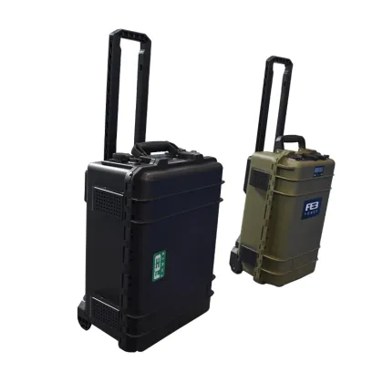 New Energy Solar Trolley Case: Portable Charger and Power Bank Station