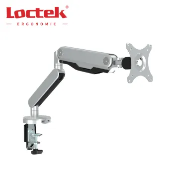 Loctek DLB530 Ergonomic Aluminum Gas Spring Monitor Arm for 17"-30" Monitors