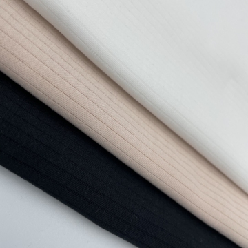Solid Color Modal Polyester Rib Cloth