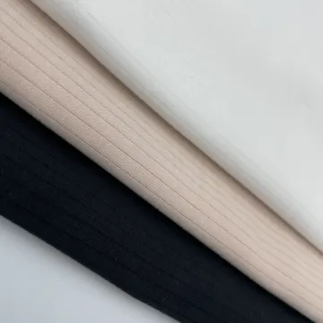 Solid Color Modal Polyester Rib Cloth