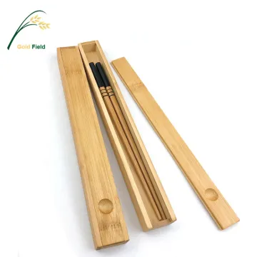 Portable Travel Cutlery Set: Reusable Bamboo Chopsticks with Box
