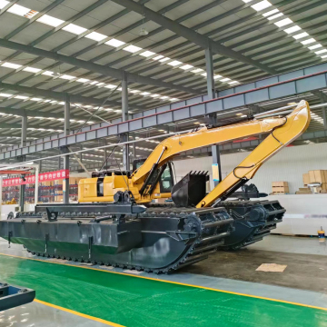 Amfibische telescopische arm graafmachine met roterend platform: grote graafmachine met after-sales garantie