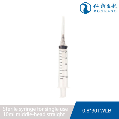 Düz Uçlu 10ml Steril Tek Kullanımlık Şırınga