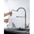 304-Stall-Stahl-Spüle Spring Pull Down Kitchen Wasserhahn