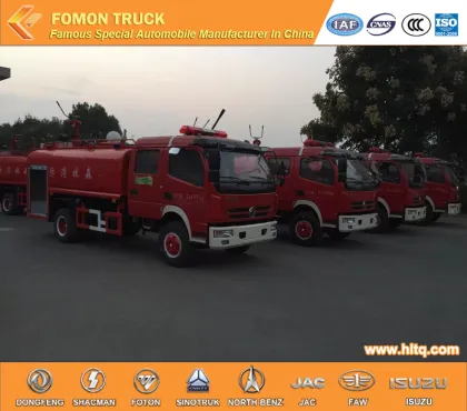 DONGFENG 4X2 rear rolling gate fire truck