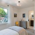 Farmhouse Drum Fabric Shade Ceiling Mount Lamp