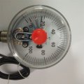 Oil level anti-vibration bimetal thermometer