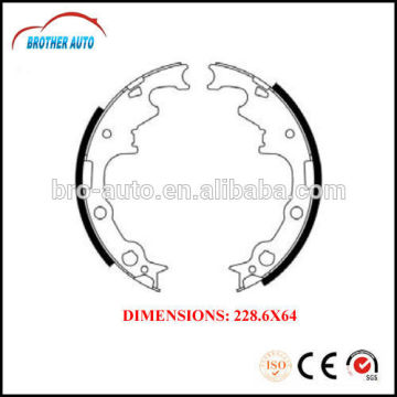 Durable good quality semimetal OEM 4423606 auto brake shoe for Peugeot Platformbrake shoe adhesive