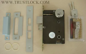 TRUST 8540: High Security PB Finished mortise door lock