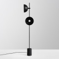 SK-4929 Black minimaliste Black Round Couvre E27 Lampadaire E27