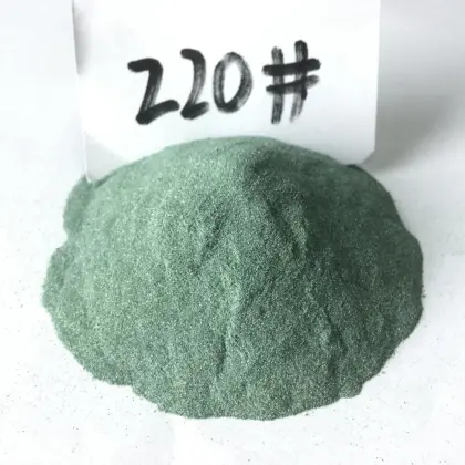 green silicon carbide grains for processing soft metals