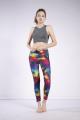 Leggings elásticos de cintura alta estampados Galaxy para mujer