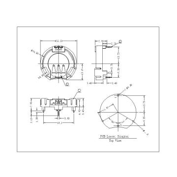 High-quality Battery Holder for CR2032 with SGS and RoHS Marks