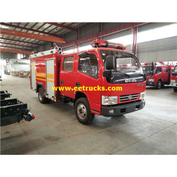 Caminhões de bombeiros pequenos de 3000L 140hp