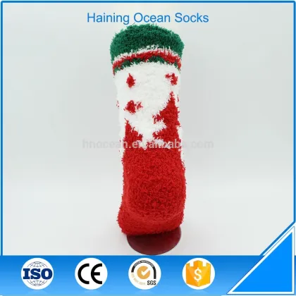 Wholesale indoor sleep floor thick adult christmas socks