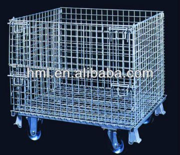 Storage cage with wheels